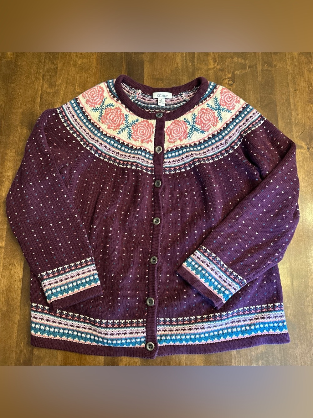 The Tog Shop Knit Sweater Cottagecore Farmhouse Prarie Size Large